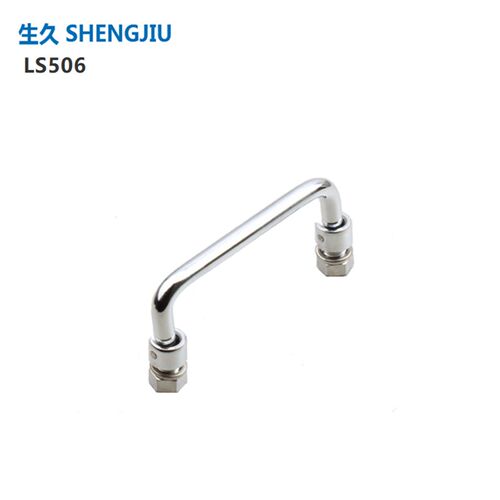 宁波生久柜锁SJ正品配电柜拉手LS506-90-100铁 /不锈钢LS506-2-84