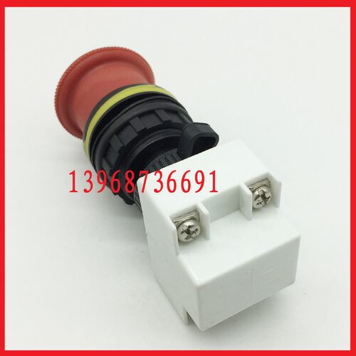 高品质 防暴按钮开关 蘑菇头急停自锁开关 BA8030 银点 开孔30mm