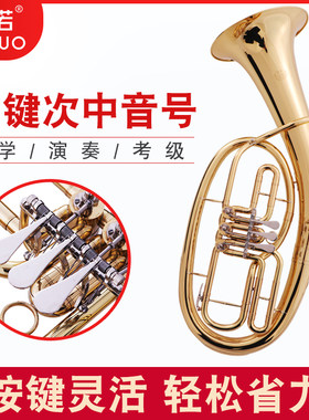 未诺扁键 次中音号 大号乐器 大抱号低音号乐队降B调铜管乐器大号