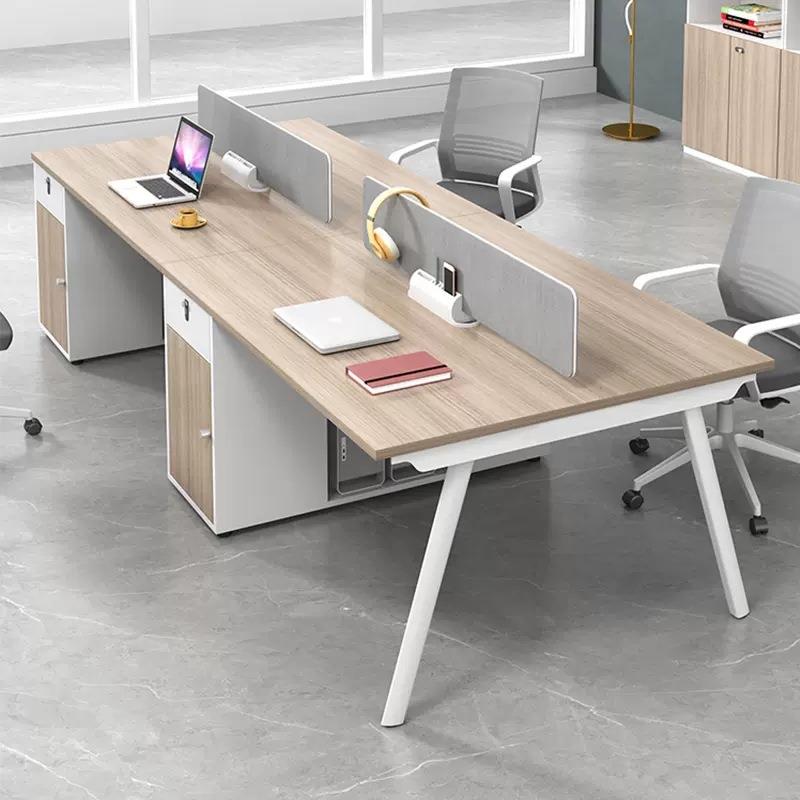 上海职员办公桌椅组合4四人位6办公室工位单人双人员工电脑桌卡座