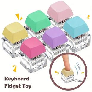Keyboard Key Toy Party Stress Relief DIY Fidget Button Keyca