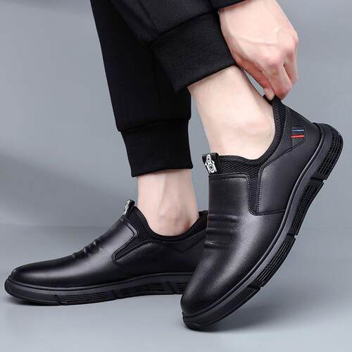 2024 man shoes for men loafers casual slip on fashion black