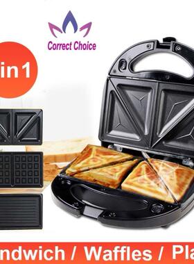 electric sandwich maker panini waffle cake breakfast machine