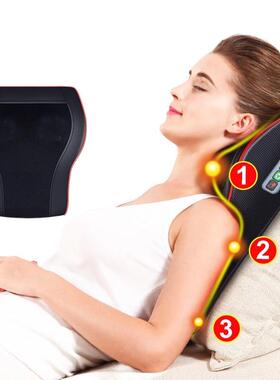 Neck Massager Car Home Back Waist Massage Pillow Cushion