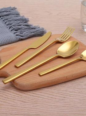 western tableware steak cutlery set knife fork spoon box set