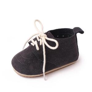British style frosted leather single shoes, baby anti-skid t