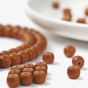 橄榄核尖A+直切108颗手串单圈核雕刻佛珠手錬文玩老型项链念珠