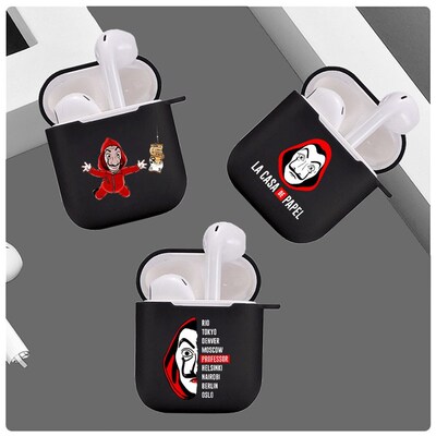 Hot Spain TV Money Heist House Paper earphone case for Appl