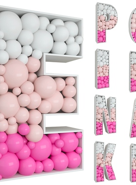 Letters Oh Baby Frame Stand Balloon Filling Box One Birthday