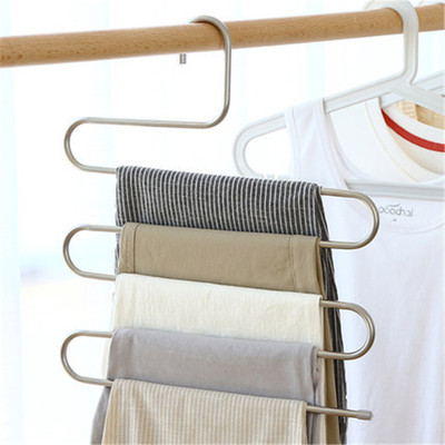 Trousers Hanger Bathroom Organizer   Clothes Closet Belt Hol