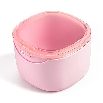 好货Denture Bath Case  Retainer Cleaning Box  No-Leak Dentur