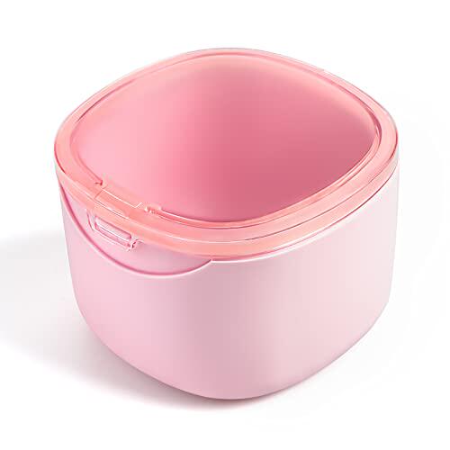 好货Denture Bath Case  Retainer Cleaning Box  No-Leak Dentur