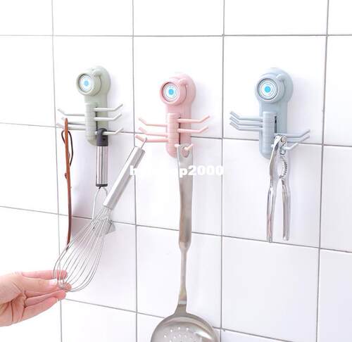 极速Kitchen Bathroom Wall Plastic Strong Suction Cup Multi-H