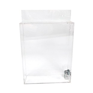 定制挂墙带锁压克力透明有机玻璃信箱意见箱名片投递书报箱小信箱