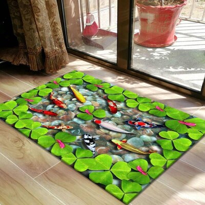 极速3d floor mat bathroom absorbent mat non-slip rug 3d脚垫