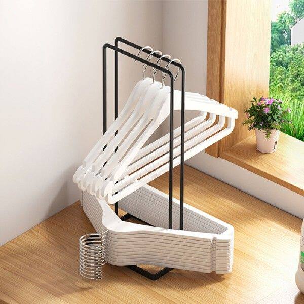 Iron Clothes Hanger Holder Space Saving Hanger Companion Rac