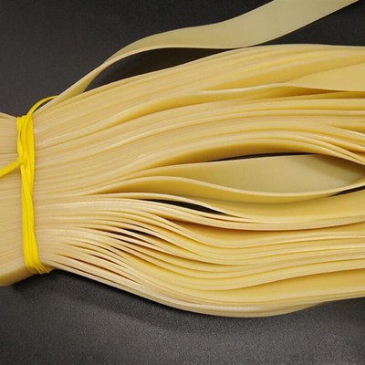 5pcs 0.9-1.5mm Flat Rubber Band High Elasticity Solid Color