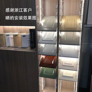 色板托架样板架五金展示架衣整体橱柜门样板架子样块展架连身式层