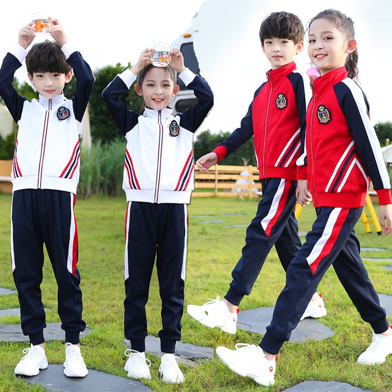 新款幼儿园园服春秋装纯棉套装运动服中小学生校服春夏四件套班服