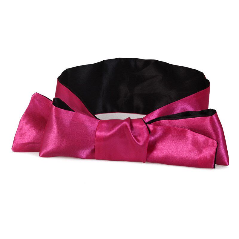 Soft Blindfold Satin Ribbon Bandage On Eyes Comfortable Sle