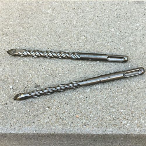 瓷砖专用电锤钻冲击钻两坑两槽三角钻头圆柄混凝土钻孔器麻花多功