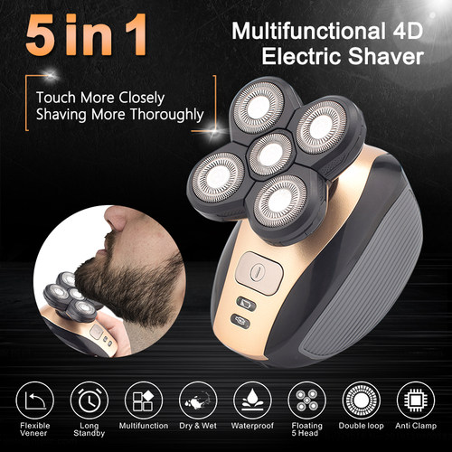 好货Electric for Men Bald Head Shaver 5 in 1 Electric Shaver