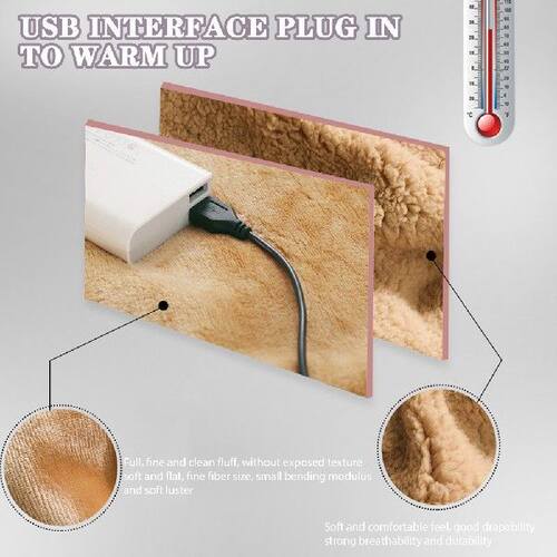 极速USB MultiFunction Hand Warm Knee Blanket HandWashable