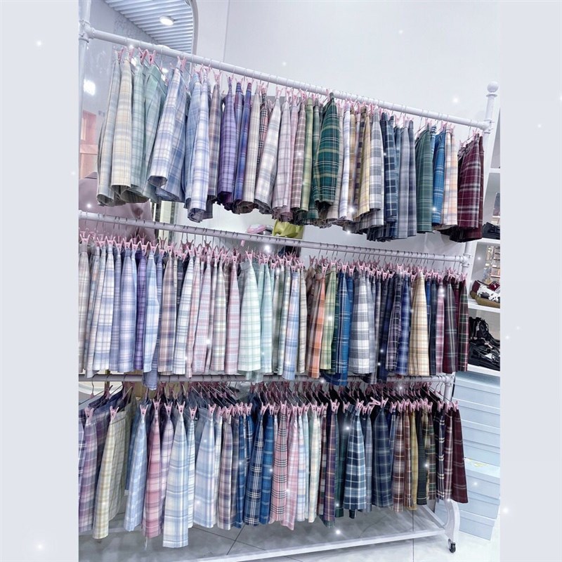 服装店展示架双层落地衣架儿童货架陈列架jk制服格裙汉服挂衣架子