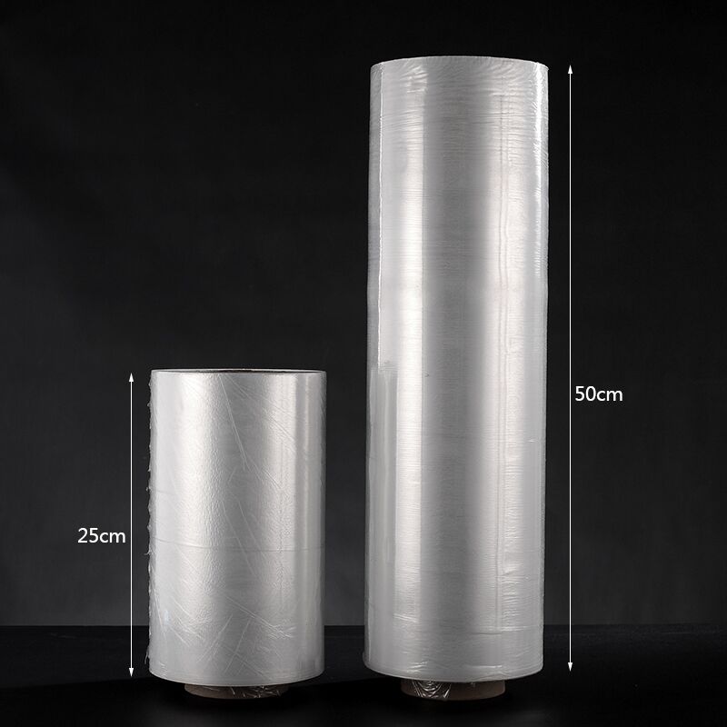 缠绕膜打包宽25-50 重5-10斤工业保鲜膜 包装膜拉伸膜托盘打包膜