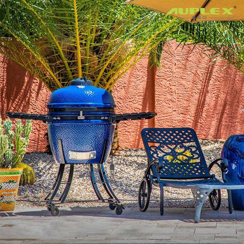 AUPLEX24英寸陶瓷烧烤炉ceramicgrill户外烟熏炉kamadoBBQ