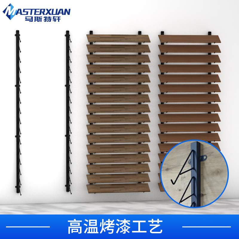 木地板木纹砖踢脚线墙面架多功能立式瓷砖展架线条石材挂钩陈列架
