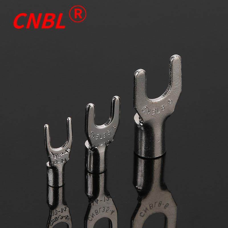 直销奔龙Y型线耳Y字铜鼻SNB1.25-3.2叉形冷压裸端子