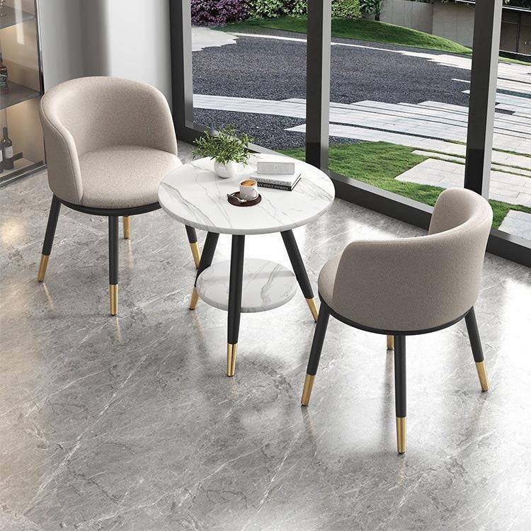 阳台休闲桌椅一桌二椅网红轻奢室内喝茶桌椅套装接待洽谈桌椅组合