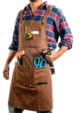 定制供应流行不过时耐用耐磨复古油蜡工具围裙帆布过蜡