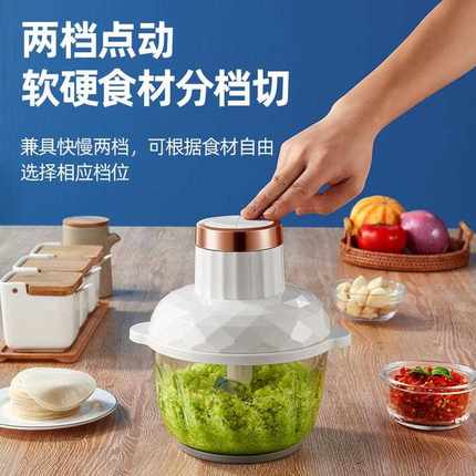 家用绞肉机全自动多功能料理机饺子馅蒜泥蓉辣椒酱和面辅食碎菜