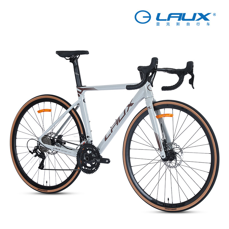 雷克斯laux公路自行车rc350轻量级铝合金油碟赛车竞技单车通勤
