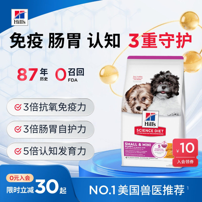 希尔思狗幼犬粮1.5kg 205.2元 - 86线报