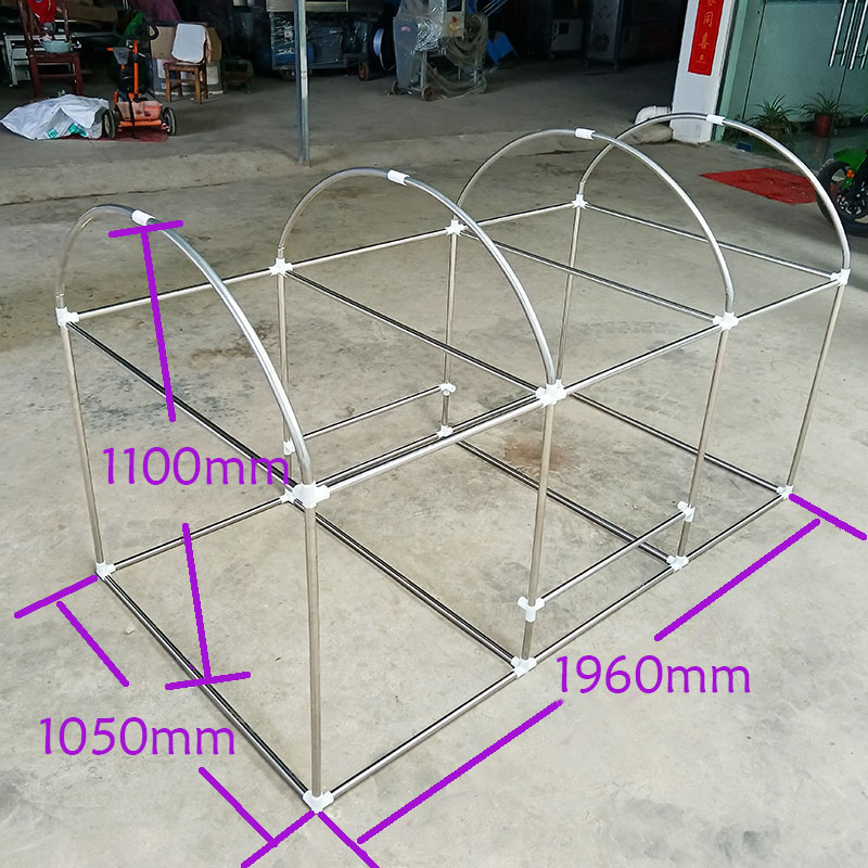 推荐食用菌接种箱香菇木耳接种罩双人双面接种房不锈钢支架薄膜接