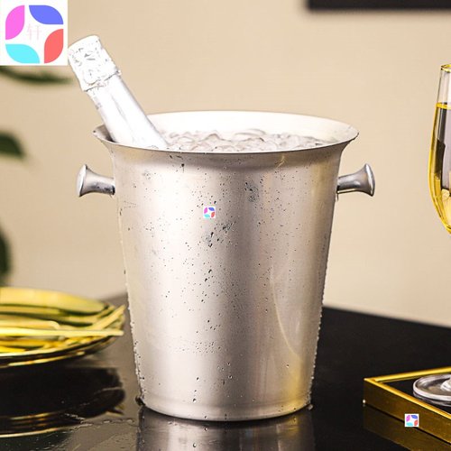 Stainless steel ice bucket bar KTV spit wine champagne