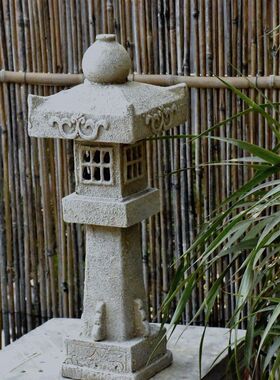 花园摆件户外落地日式庭院装饰宫灯石灯别墅室内创意禅意景观