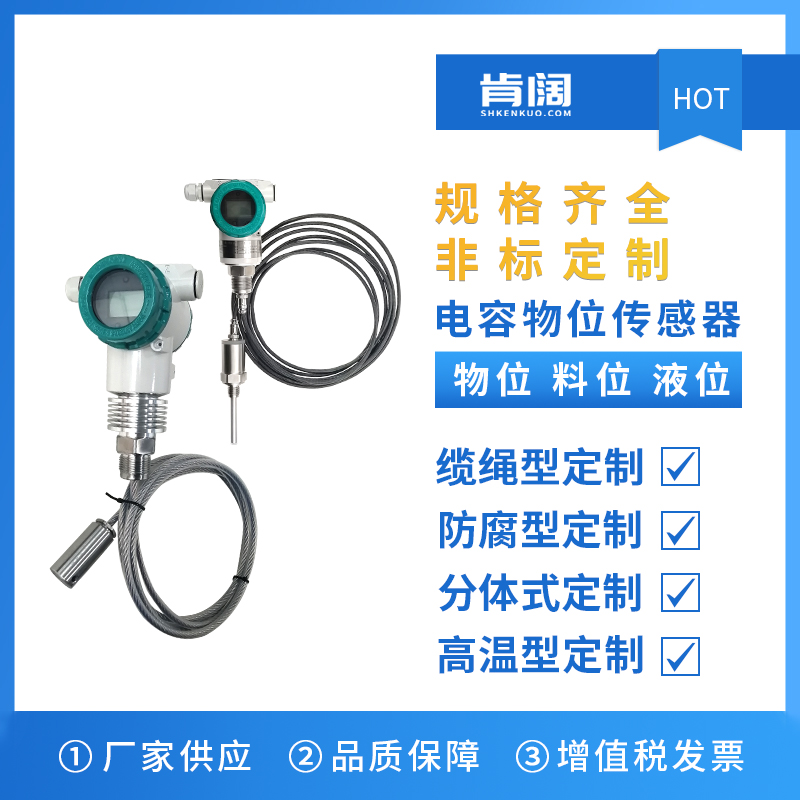射频导纳电容物位计液位计插入式高温防爆连续测量料位控制传感器