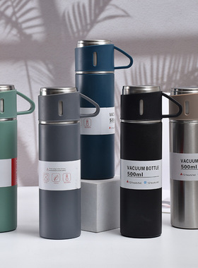 Hot Water Bottle500ML Stainless Steel Vacuum Flask Gift Set