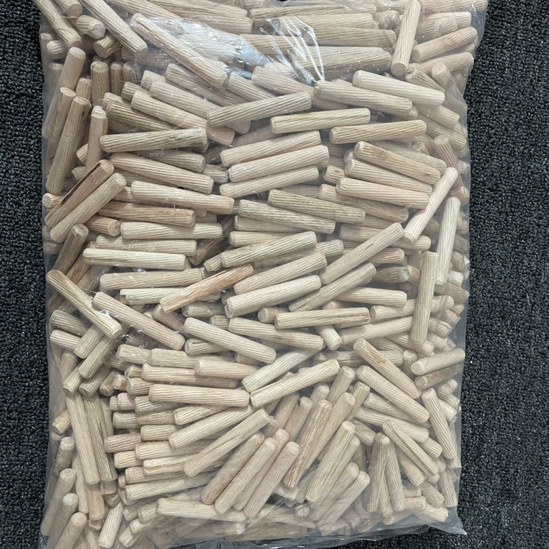 圆木肖木塞木棒木榫棒斜纹木钉楔子木栓实木衣柜橱柜连接件圆木棒