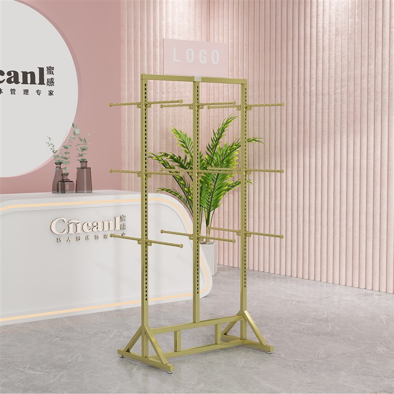 内衣架子展示架店铺内衣店中岛文胸内裤货架多功能胸罩挂衣落地架