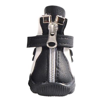 极速dog shoes a setl of 4 waterproof rain shoes four seasons