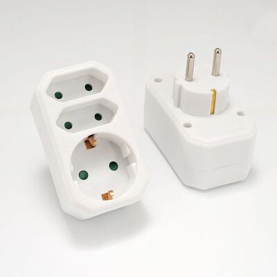 极速EU Plug Adapter Standard Conversion Socket ON/OFF Switch