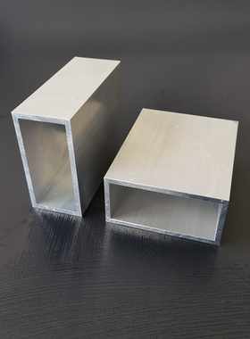 厂促铝合金方管80x40x4mm矩形方通40804mm空心方管型材 铝方管 品