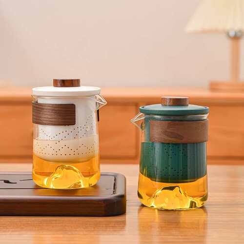 观山快客杯便携式功夫茶具茶水分离泡茶杯N户外随身车载旅行茶具