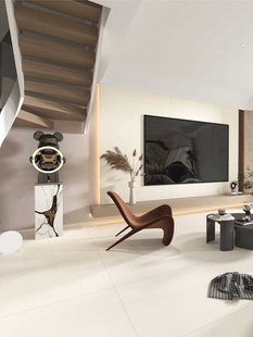 微水泥瓷砖750X1500地砖柔光客厅卧室卫生间肌肤釉极简素色防滑