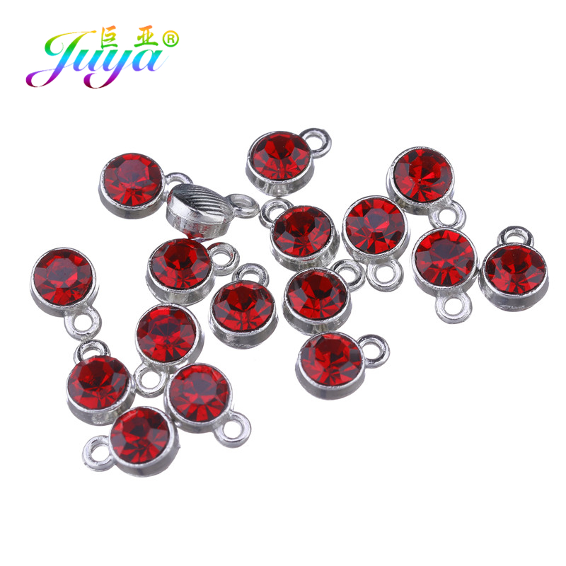 新品Juya 30PCS/Lot Wholesale 12 Color Colorful Crystal Charm